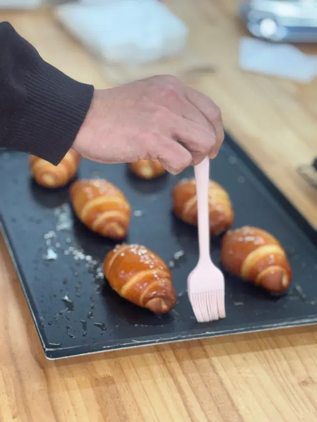 건강한 쌀 소금빵