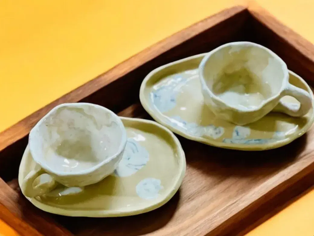 흙으로 미니 찻잔 만들어요