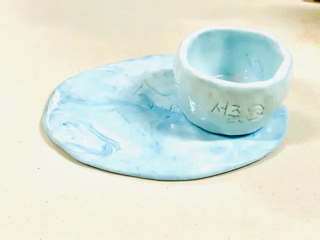 흙으로 미니 찻잔 만들어요