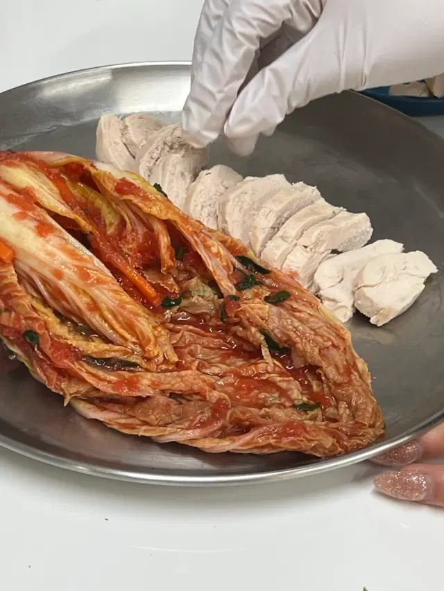 강아지 보쌈김치 만들기
