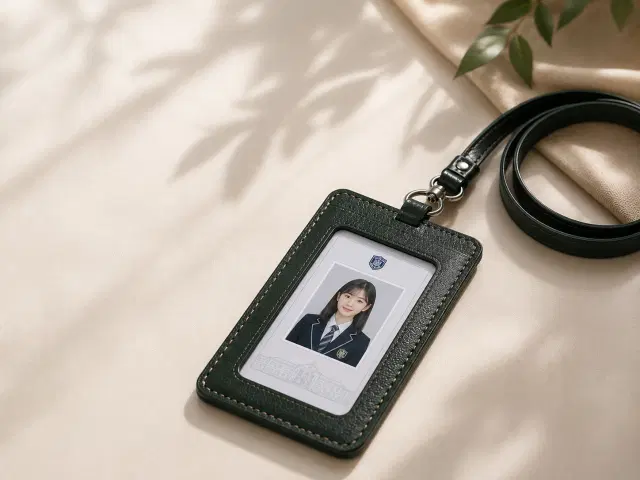 천연가죽 아이디카드 홀더