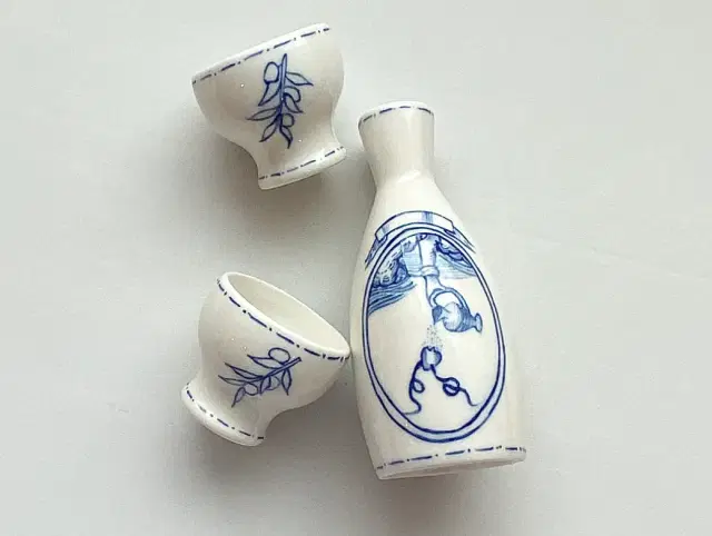 도자기 핸드페인팅_술잔&술병