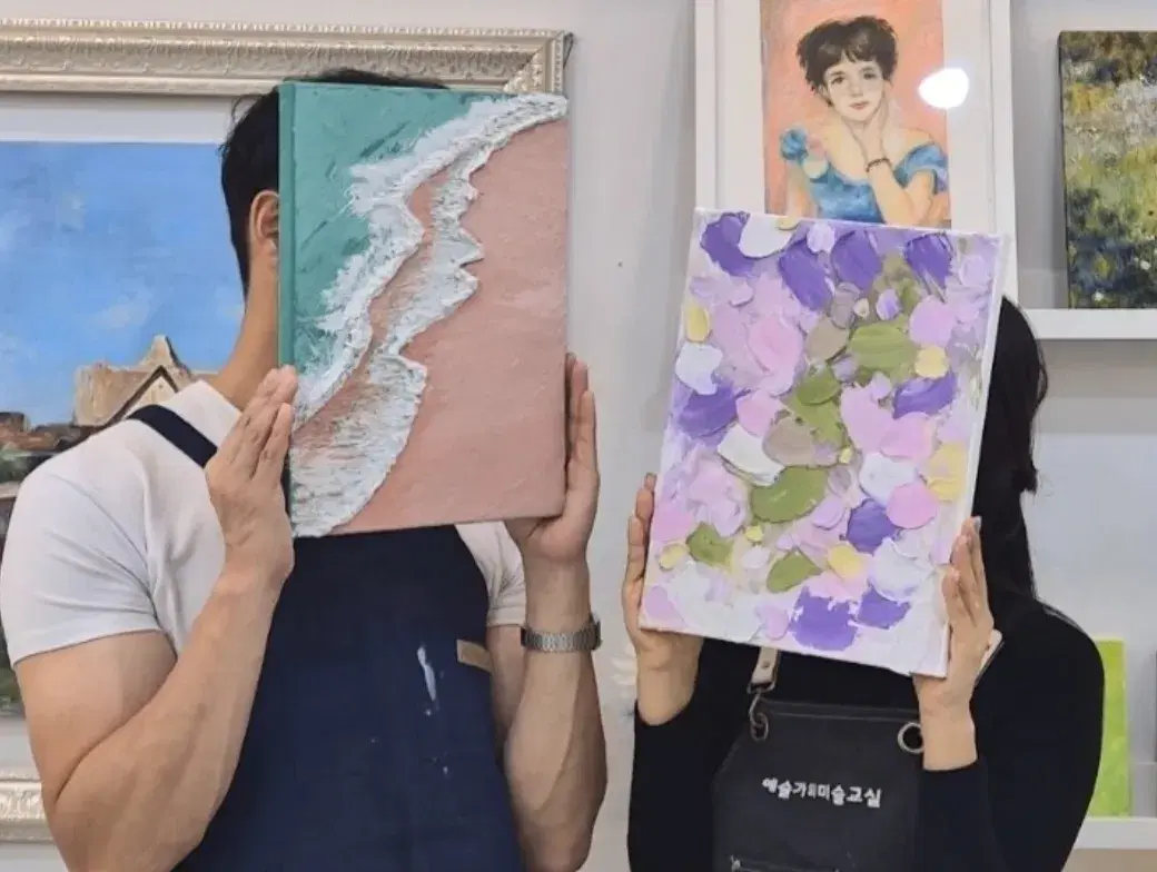 백드롭 페인팅 아크릴화